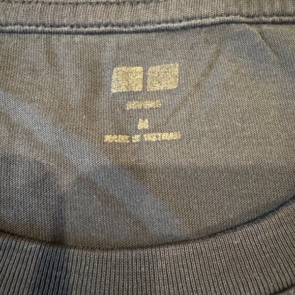 Uniqlo Supima Cotton Short Sleeve Tee - Navy Blue - Picture 4 of 8
